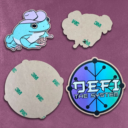 Custom UV Printed Wooden Stickers (USA Made) - Alchemy Merch - Make your own custom UV Printed Wooden Stickers (USA Made)